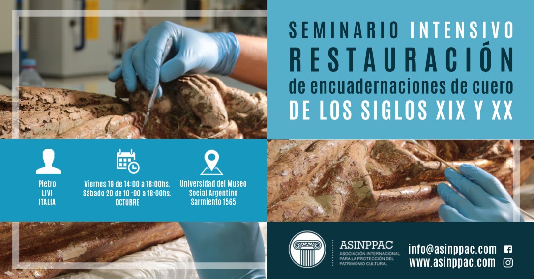 Seminario Intensivo - Restauración de encuadernaciones de cuero de los siglos XIX y XX
